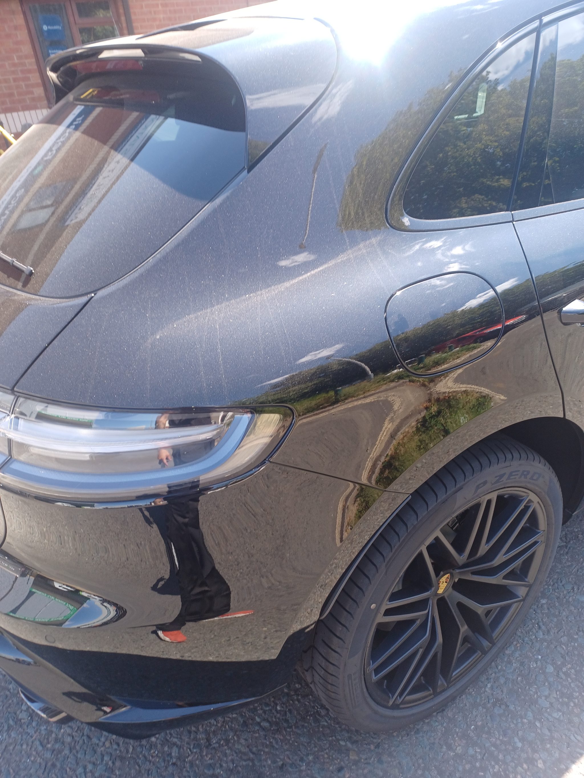 Push-pull hand controls fitted to a Porsche Macan at Heathrow