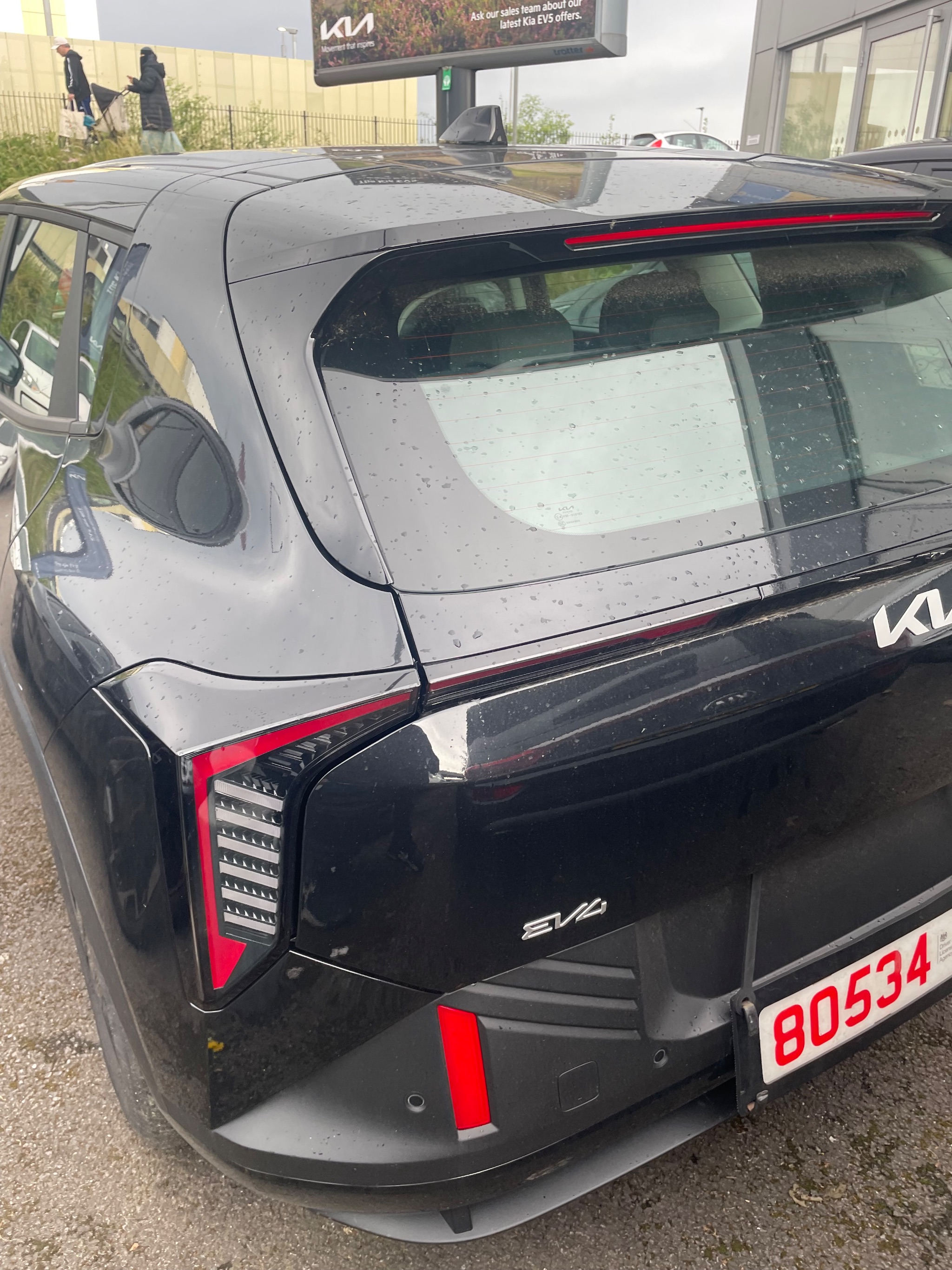 Twin flip left foot accelerator installed in a Kia EV4 driver footwell