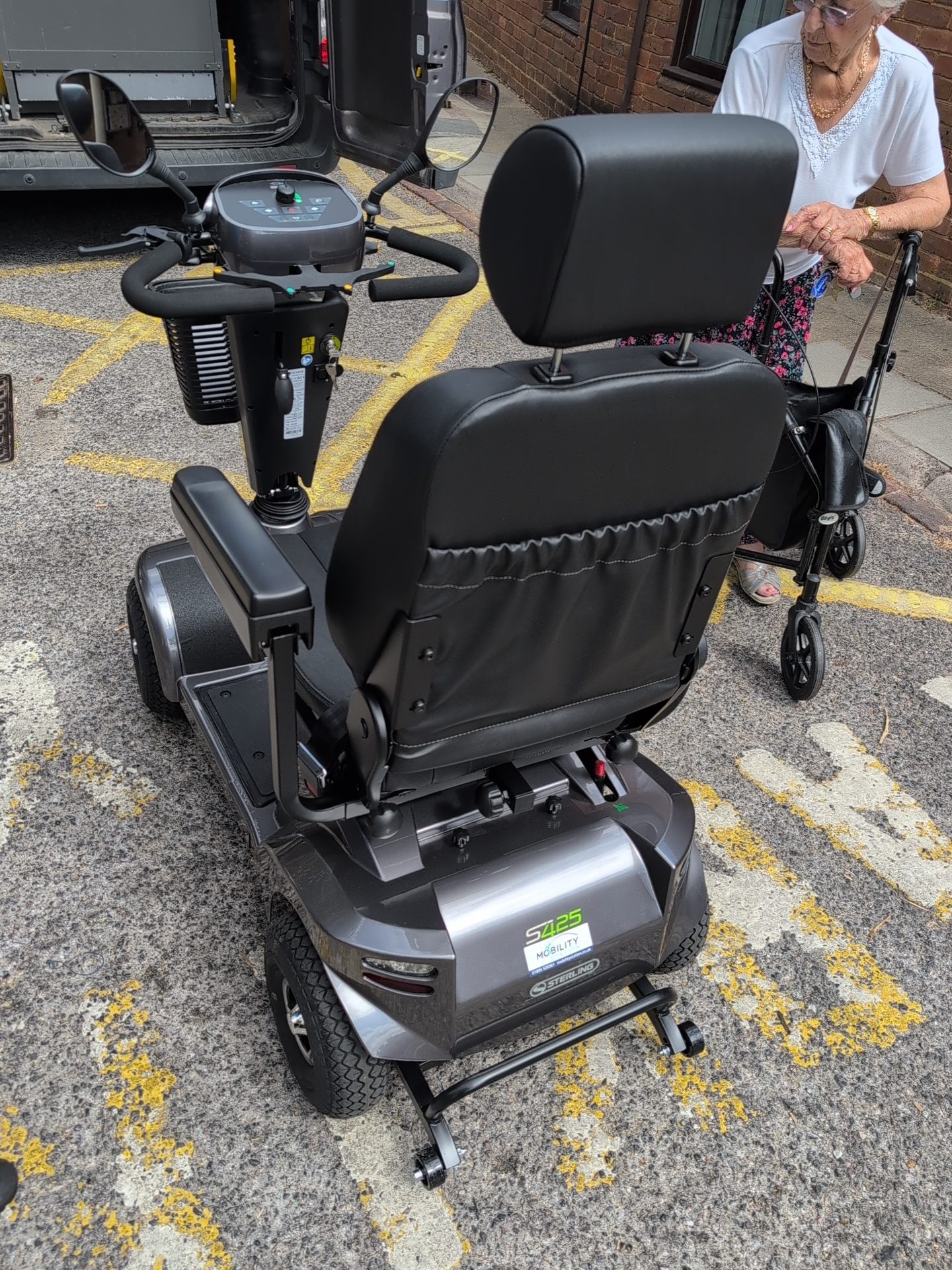 Pavement mobility scooter supplied by Heathrow branch