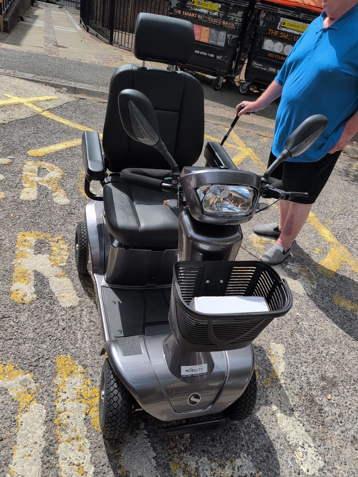Pavement mobility scooter supplied by Heathrow branch