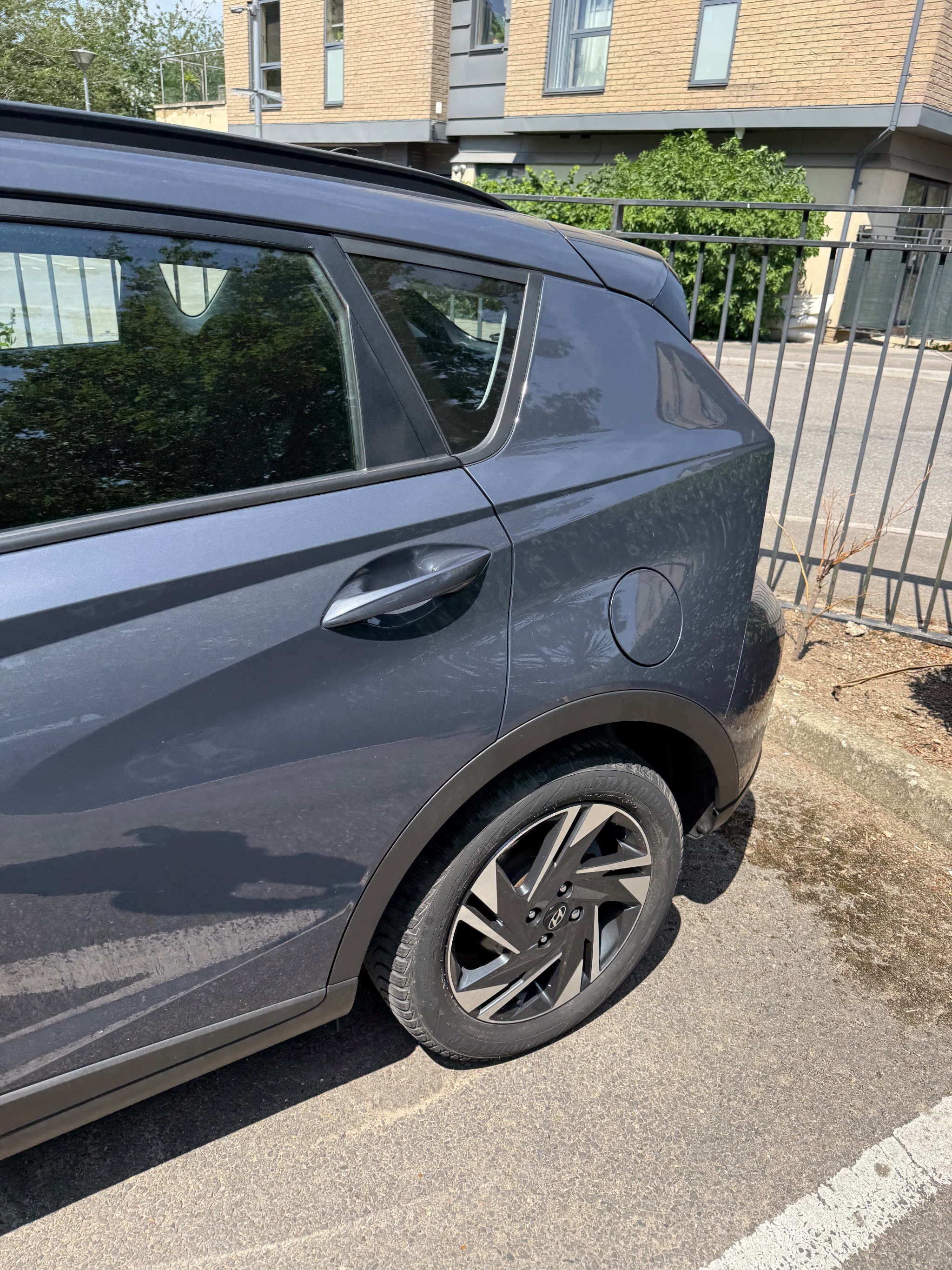 Vehicle adaptation fitted to a Hyundai Bayon at Heathrow