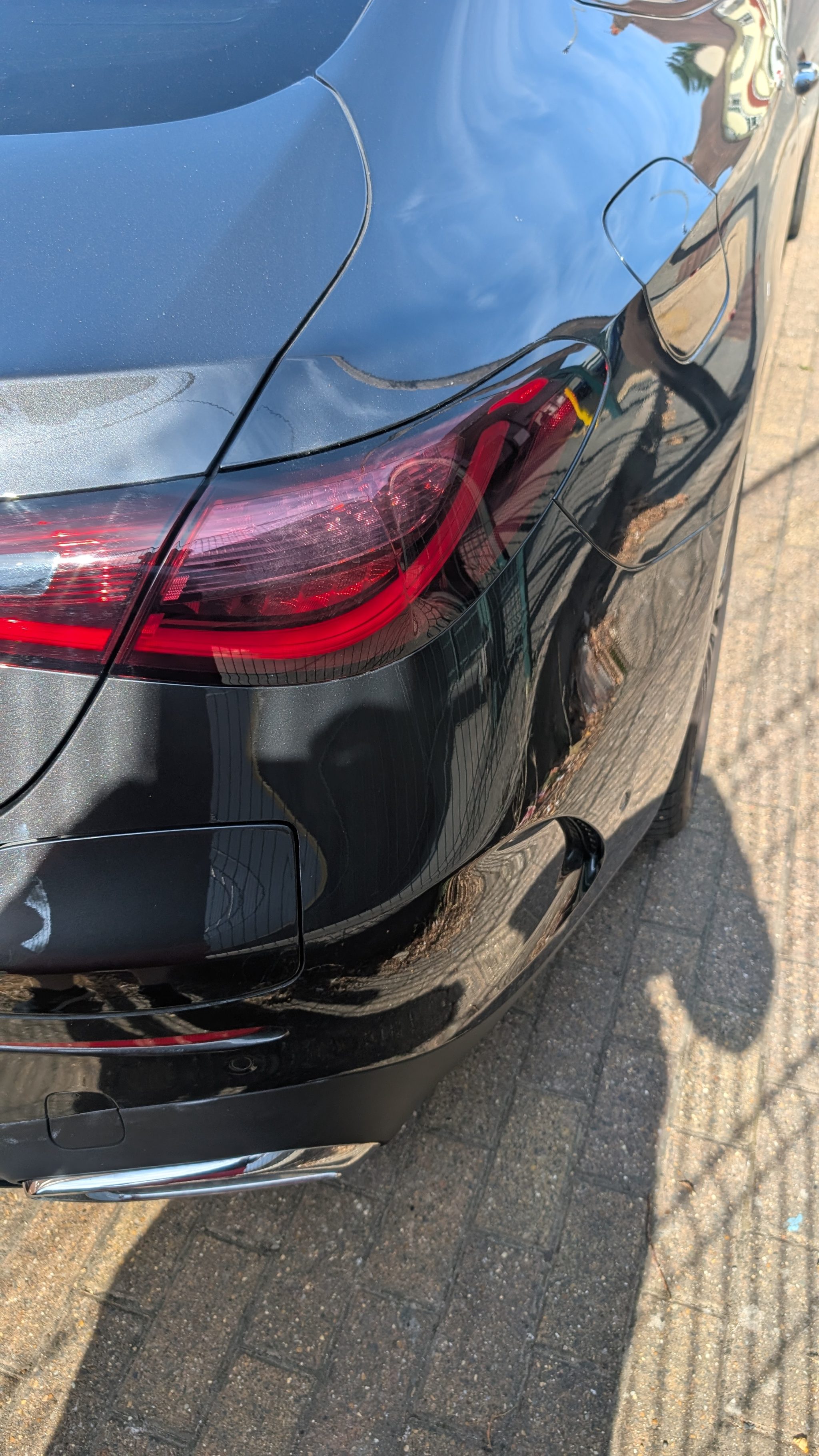 Push-pull hand controls fitted to a Mercedes CLE