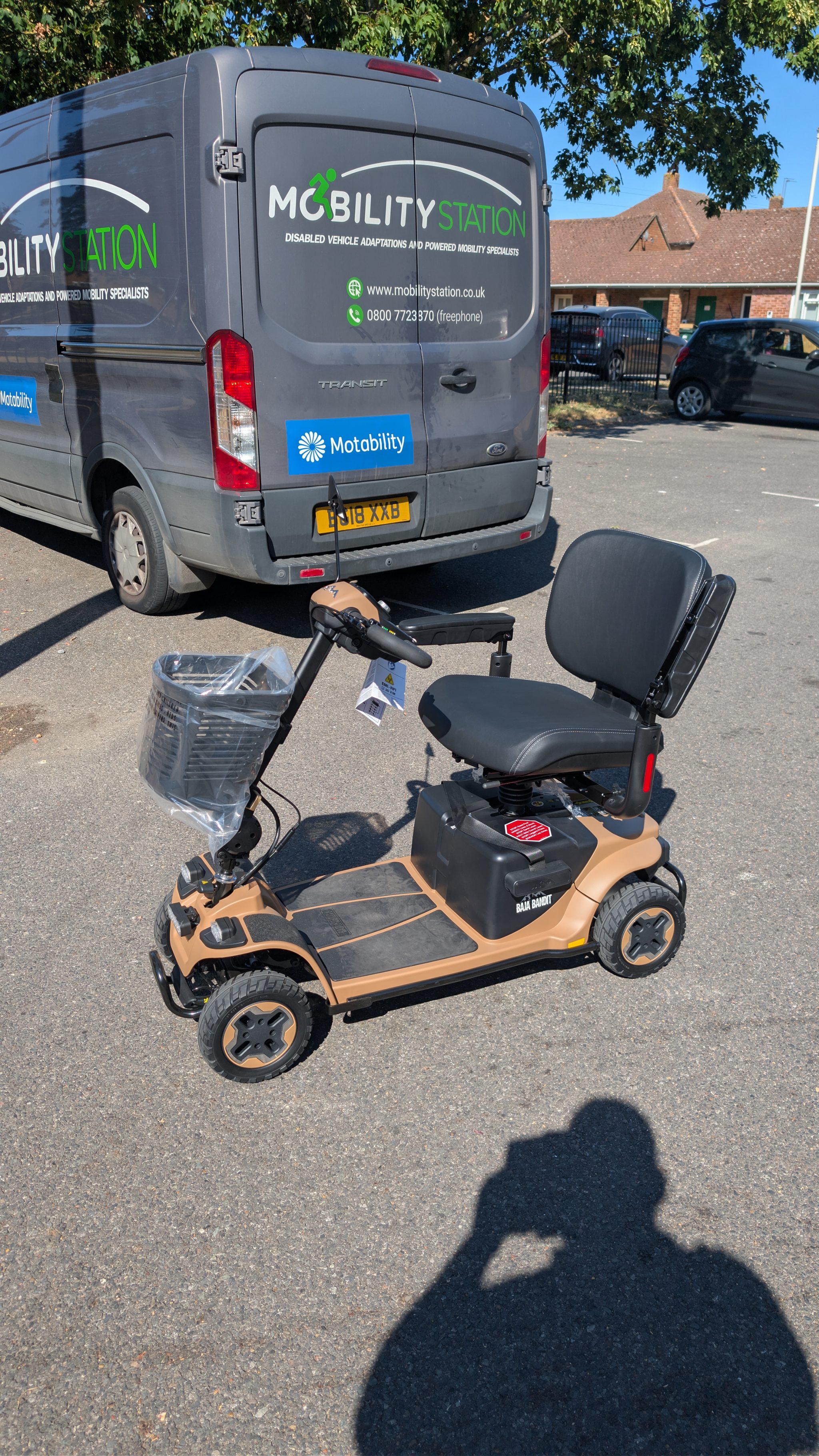 Pride Baja Bandit Plus scooter delivered in Heathrow