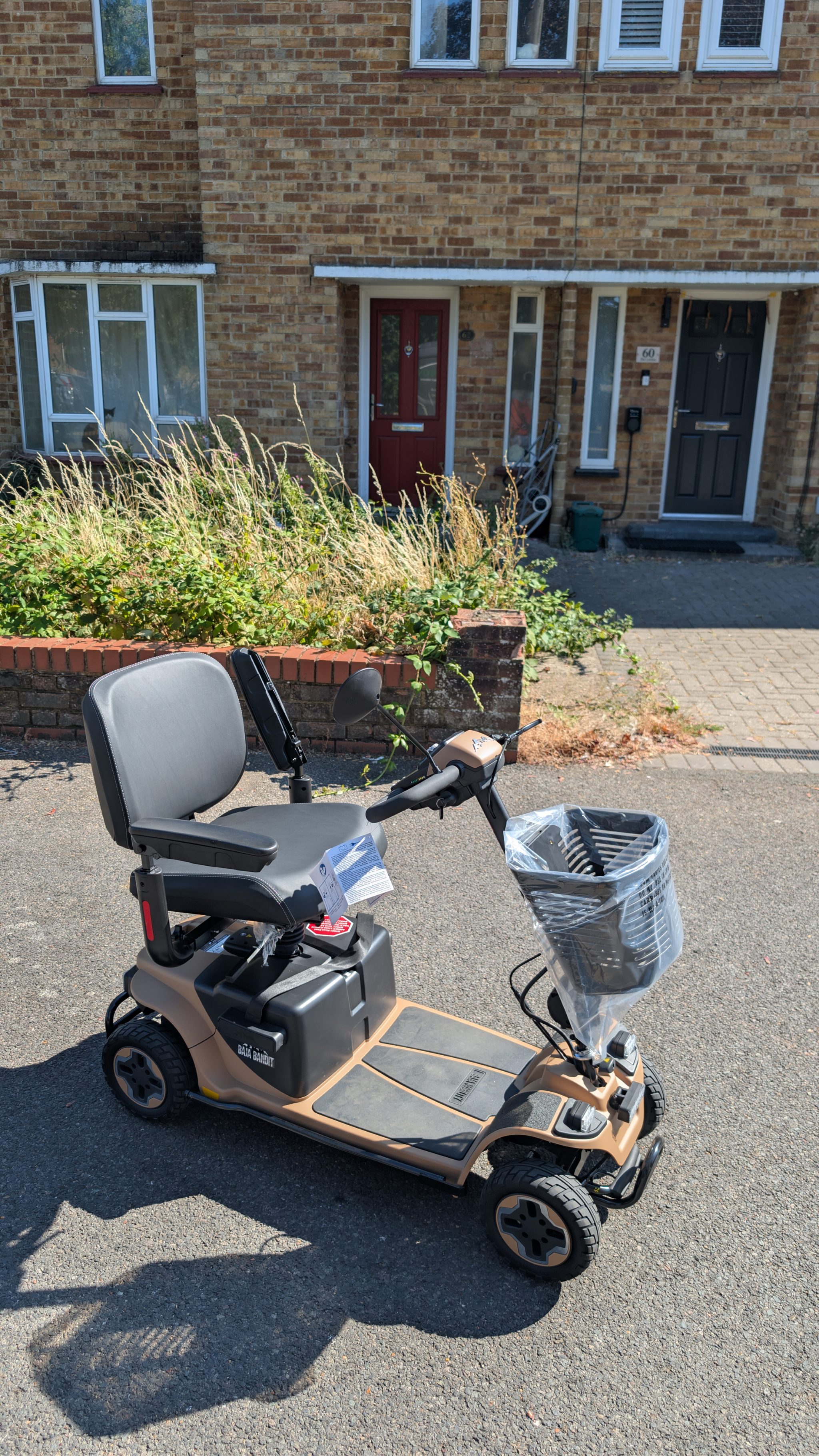 Pride Baja Bandit Plus scooter delivered in Heathrow