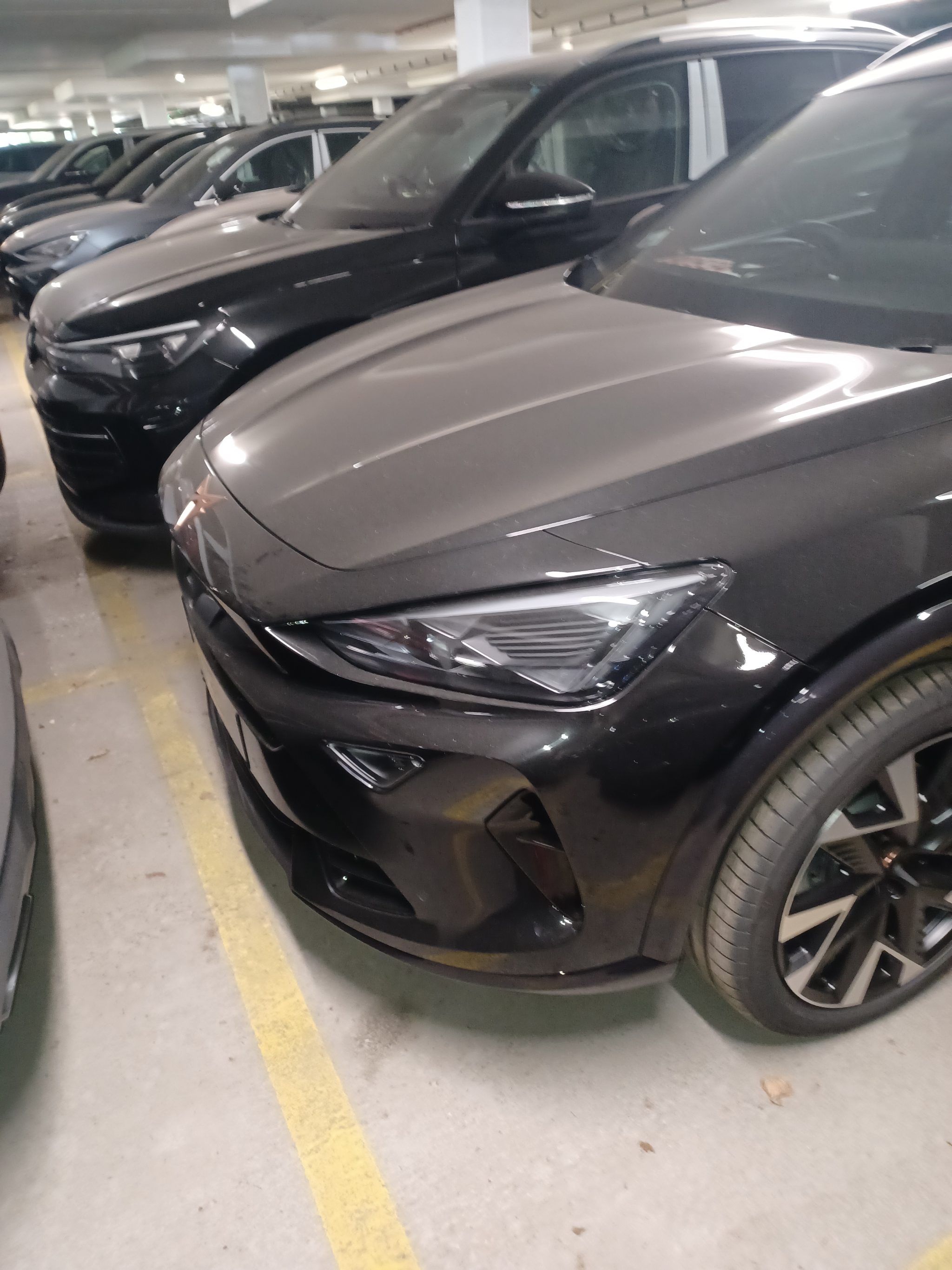 Cupra Formentor parked outside our Heathrow workshop ready for handover