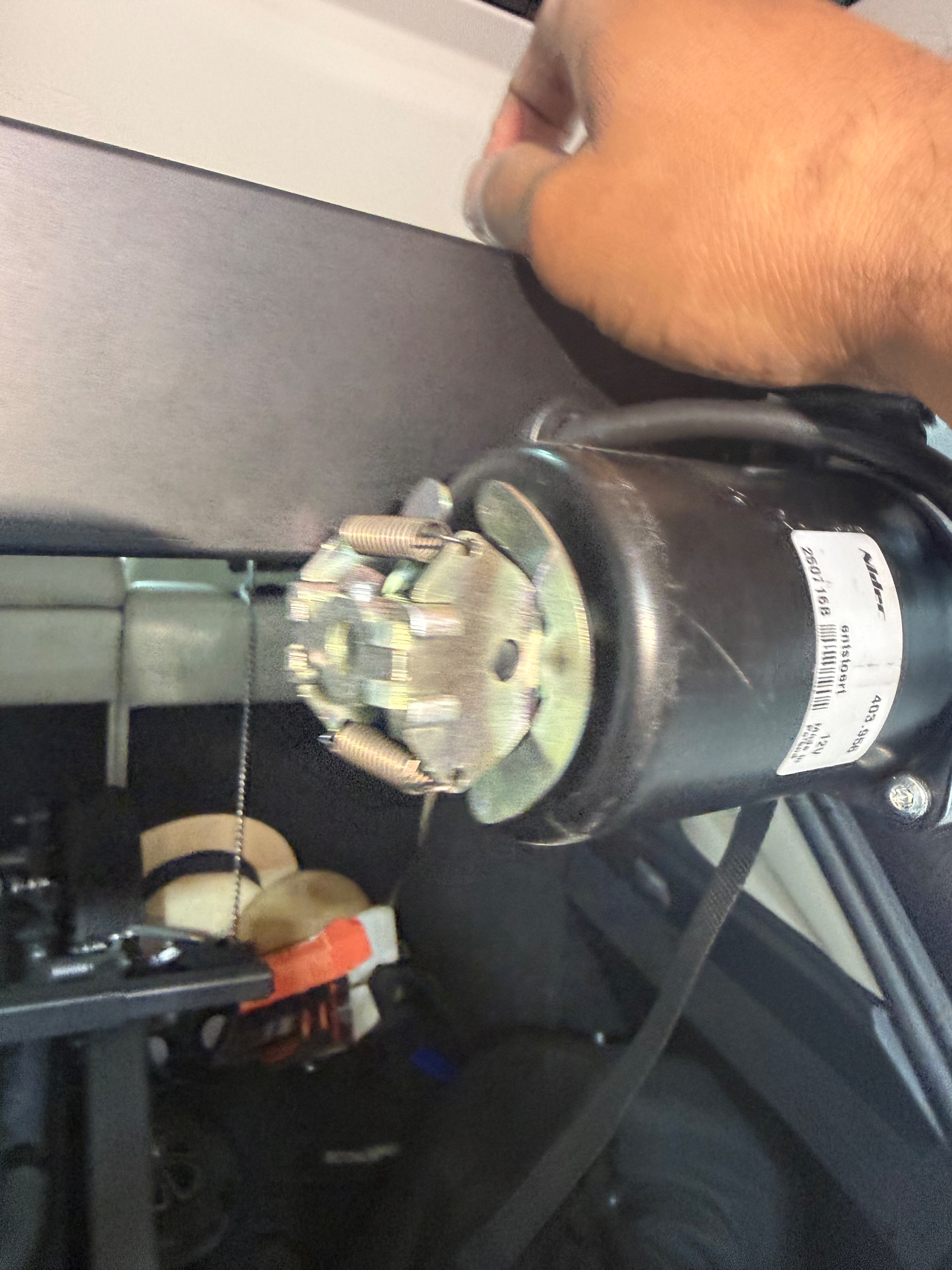 Boot hoist undergoing safety testing after repair at Heathrow