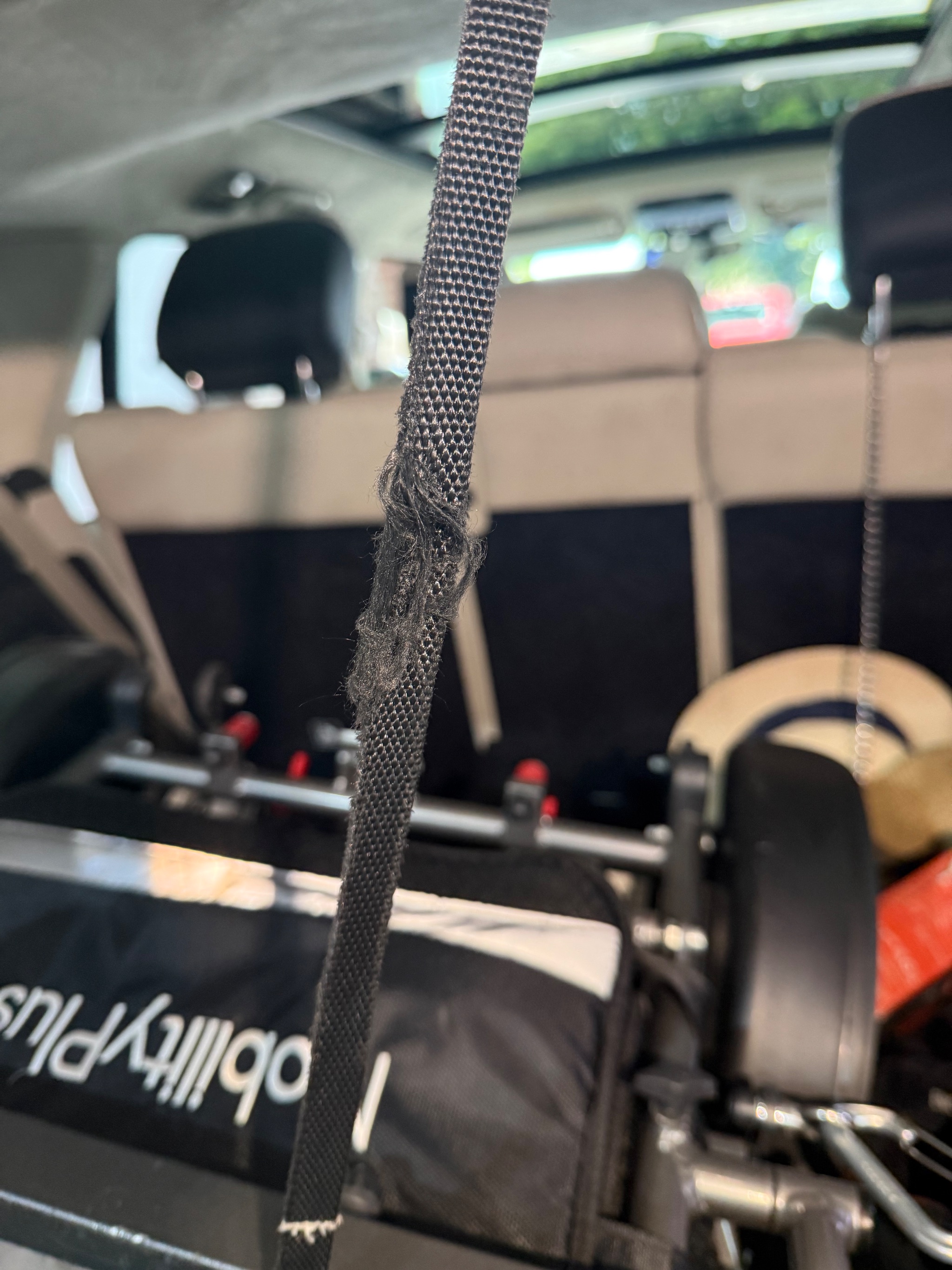 Boot hoist repair and webbing replacement at Heathrow