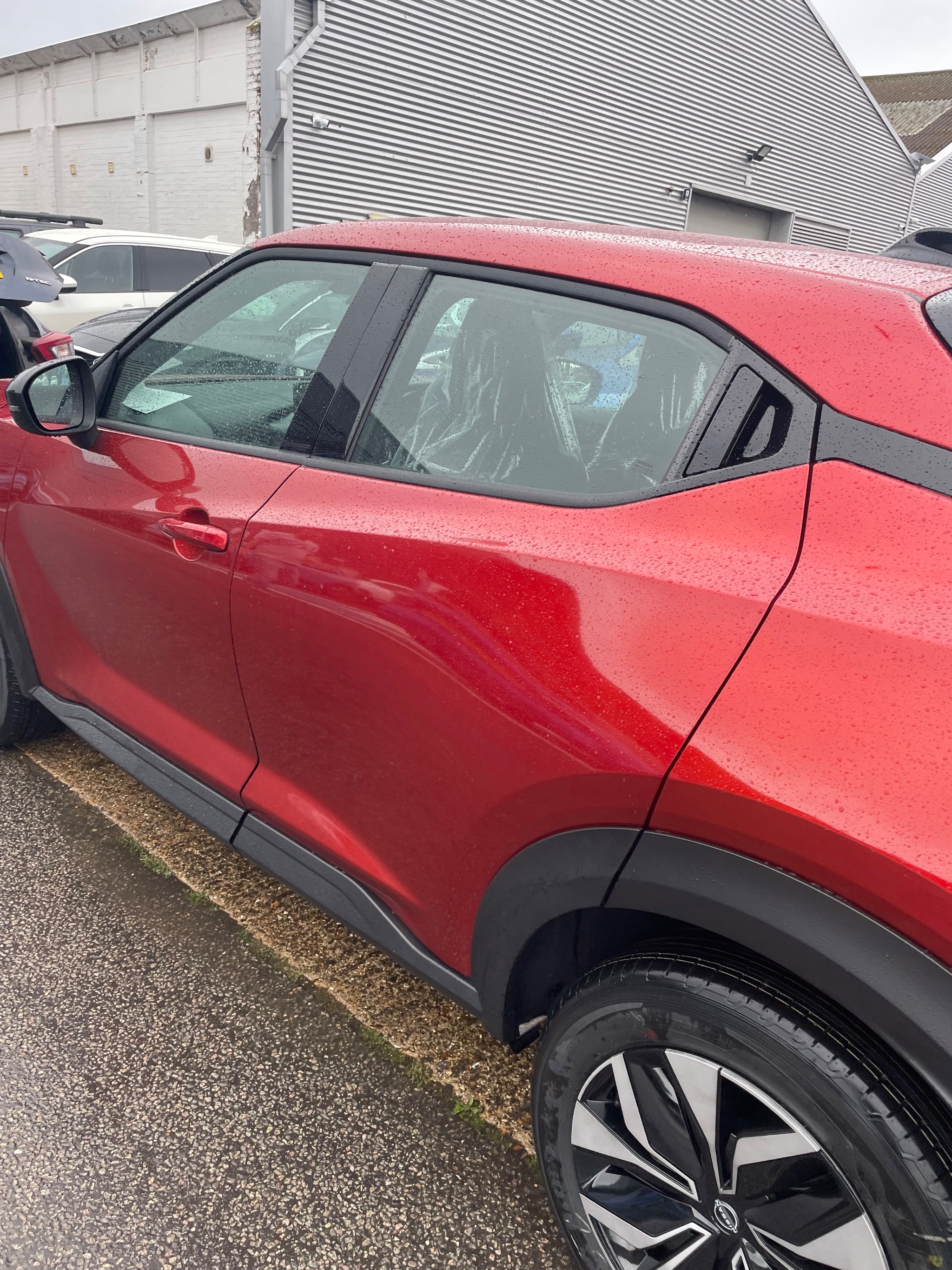 Push/pull hand controls fitted to a Nissan Juke at Heathrow
