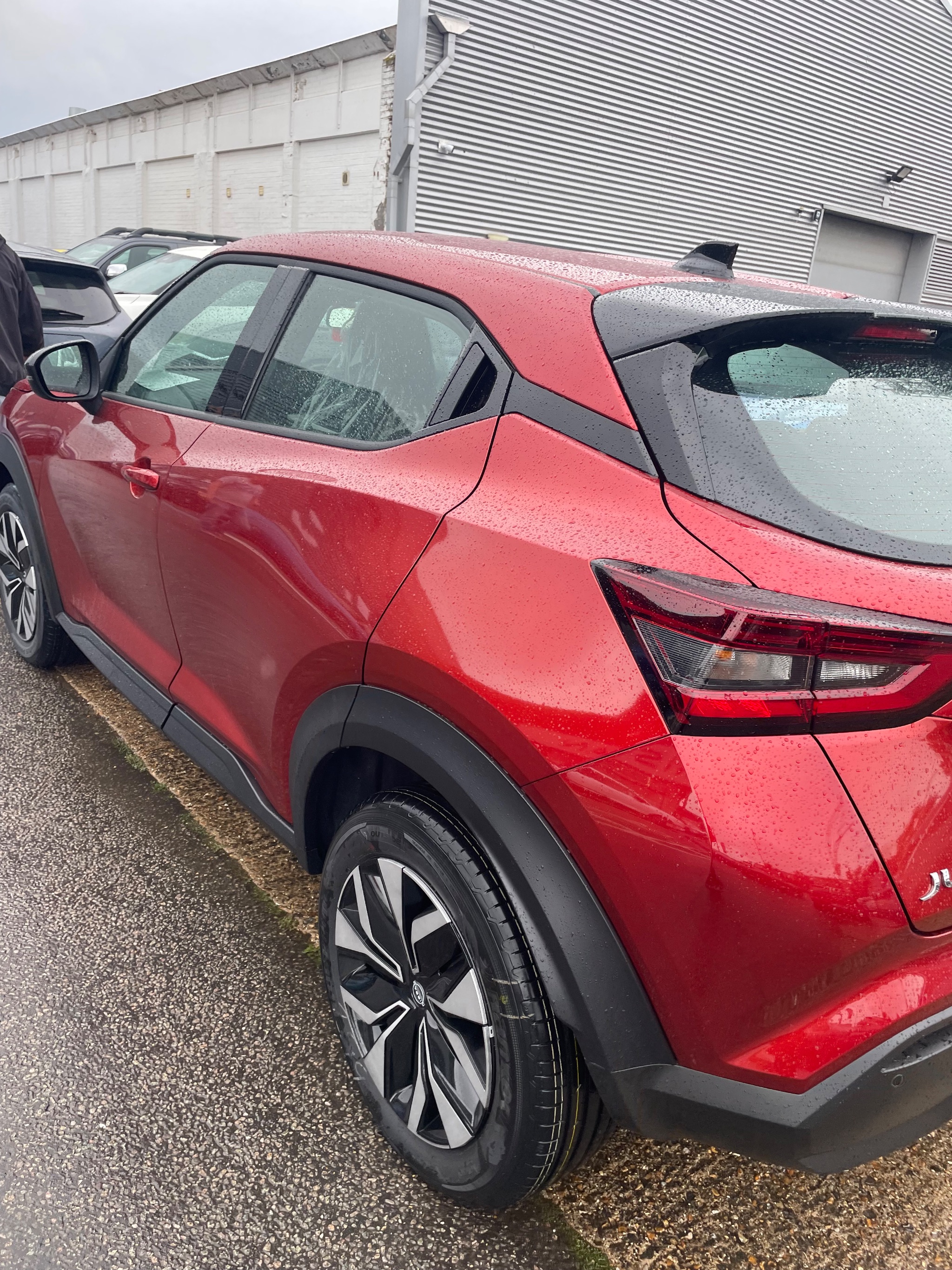 Push/pull hand controls fitted to a Nissan Juke at Heathrow