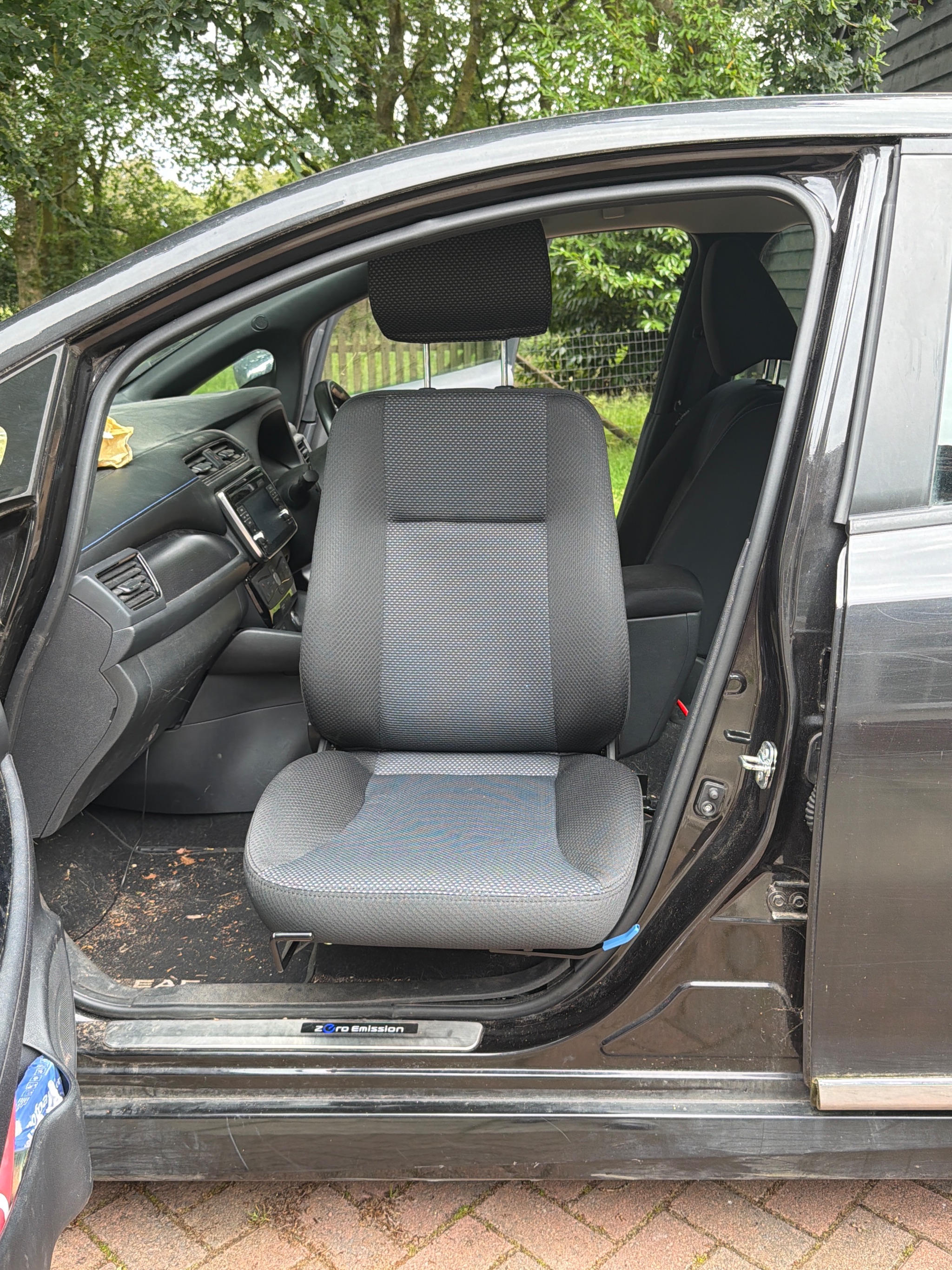 View of the adapted passenger interior showing the fitted Elap swivel seat