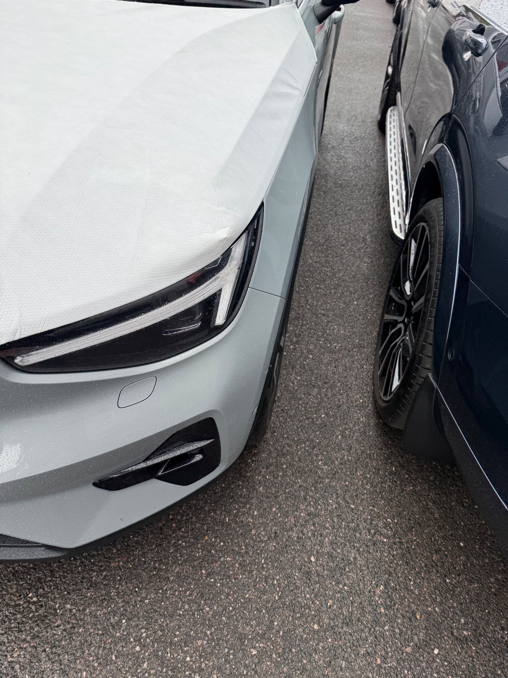 Twin flip left foot accelerator fitted to a Volvo XC40 at Heathrow