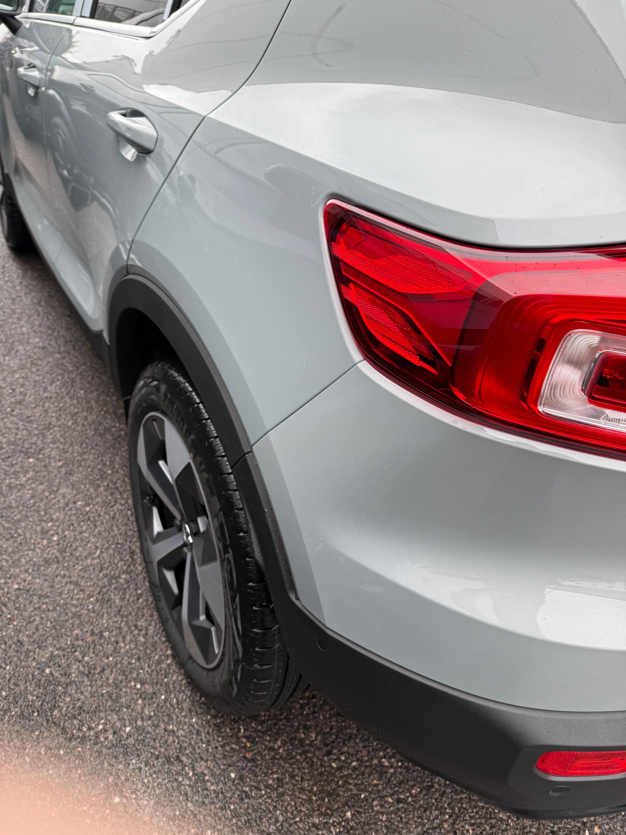 Twin flip left foot accelerator fitted to a Volvo XC40 at Heathrow