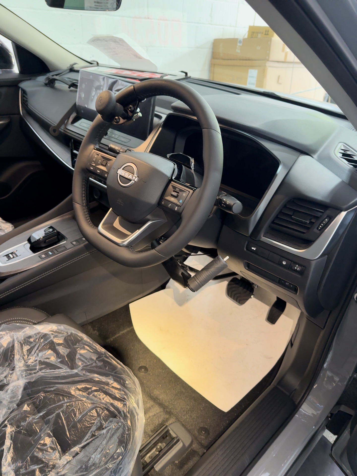 Jeff Gosling push pull hand controls installed in a Nissan Qashqai