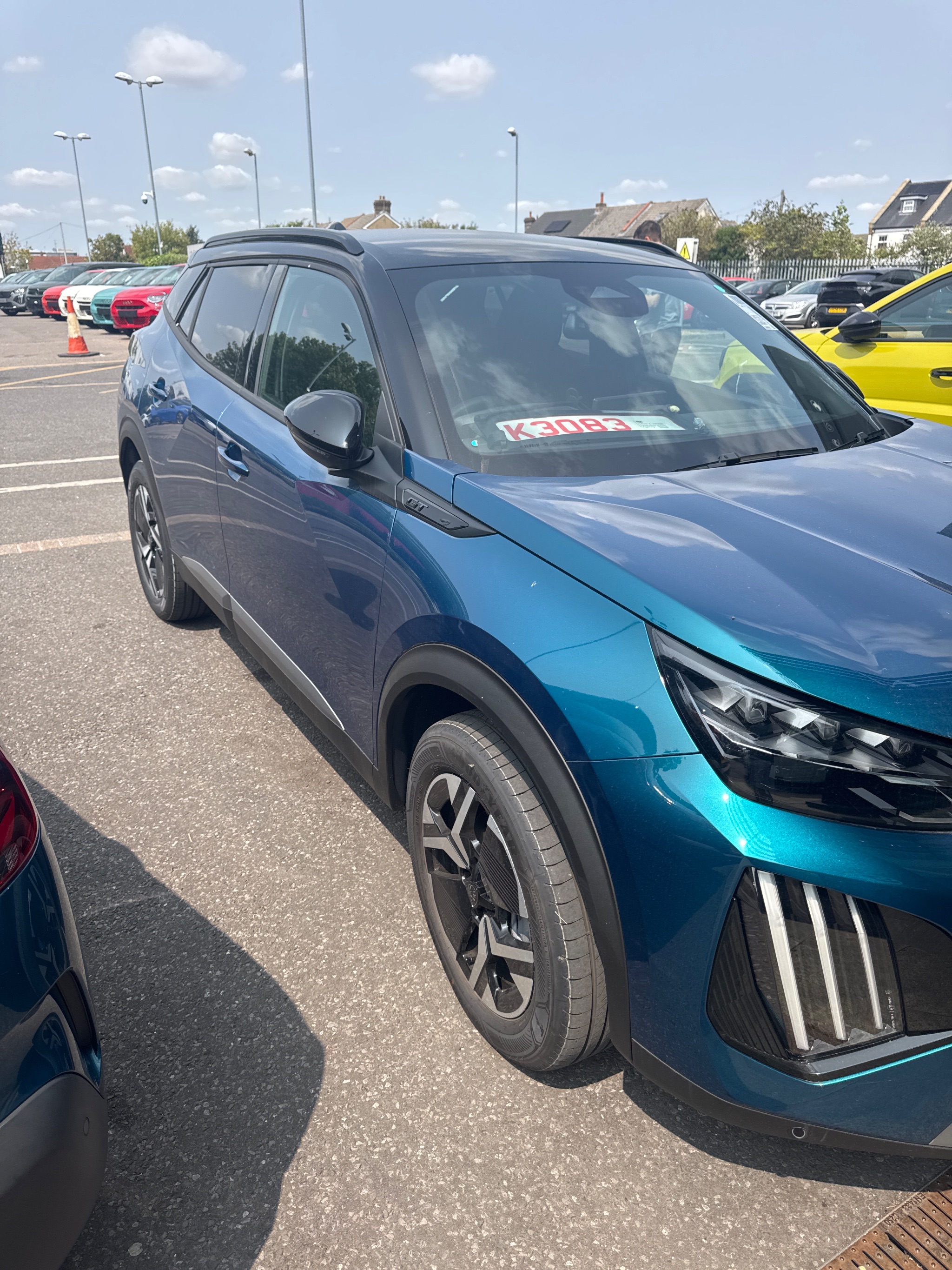 Person hoist fitted to a Peugeot 2008 in Ferndown