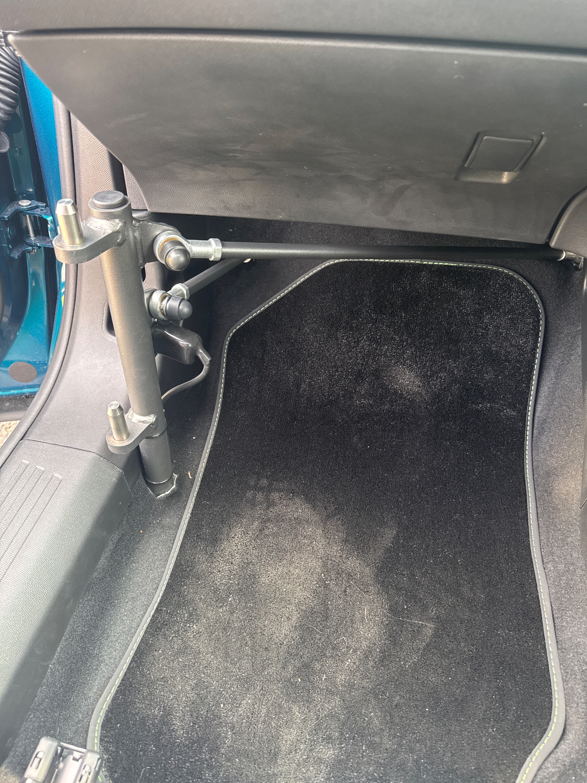 Person hoist fitted to a Peugeot 2008 in Ferndown