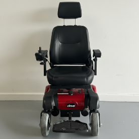 Pre-owned Drive Sunfire Plus GT electric wheelchair after workshop inspection