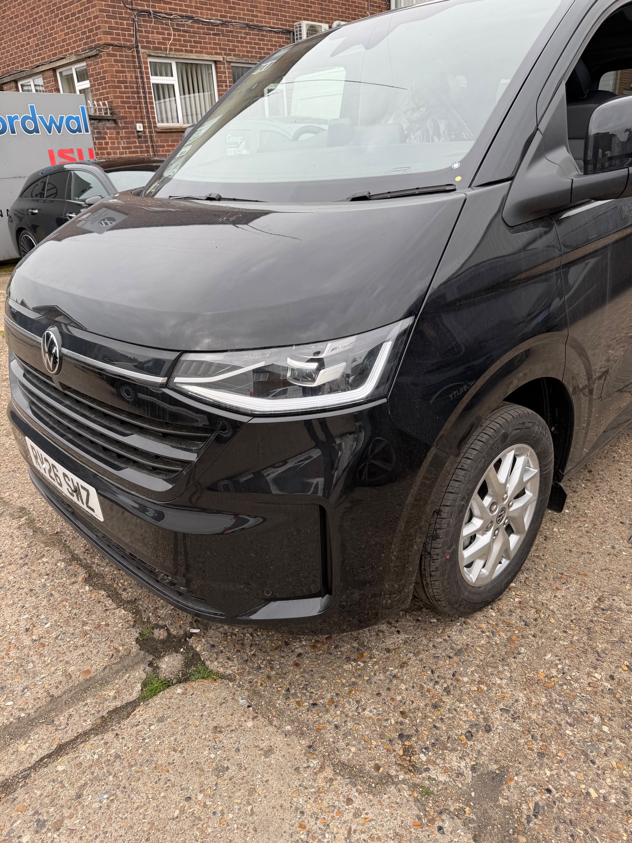 Jeff Gosling 4 way boot hoist fitted in a Volkswagen Transporter Shuttle