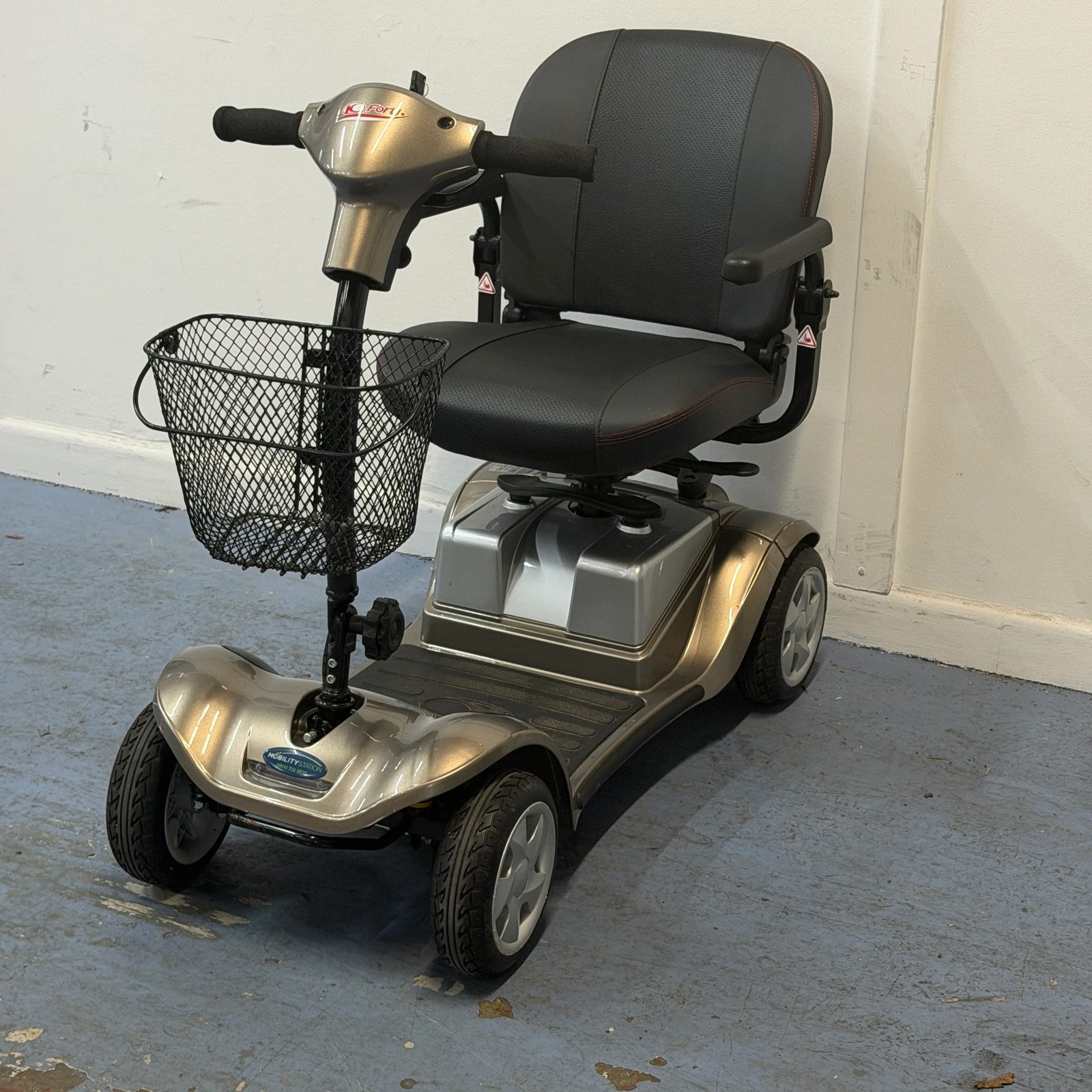 Kymco Mini Comfort mobility scooter in Champagne finish