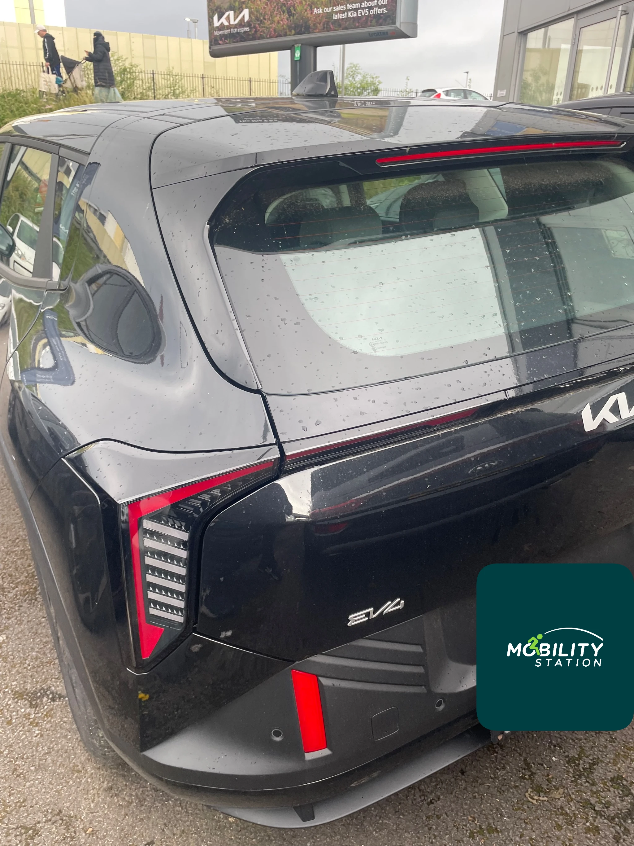 Twin flip left foot accelerator installed in a Kia EV4 driver footwell