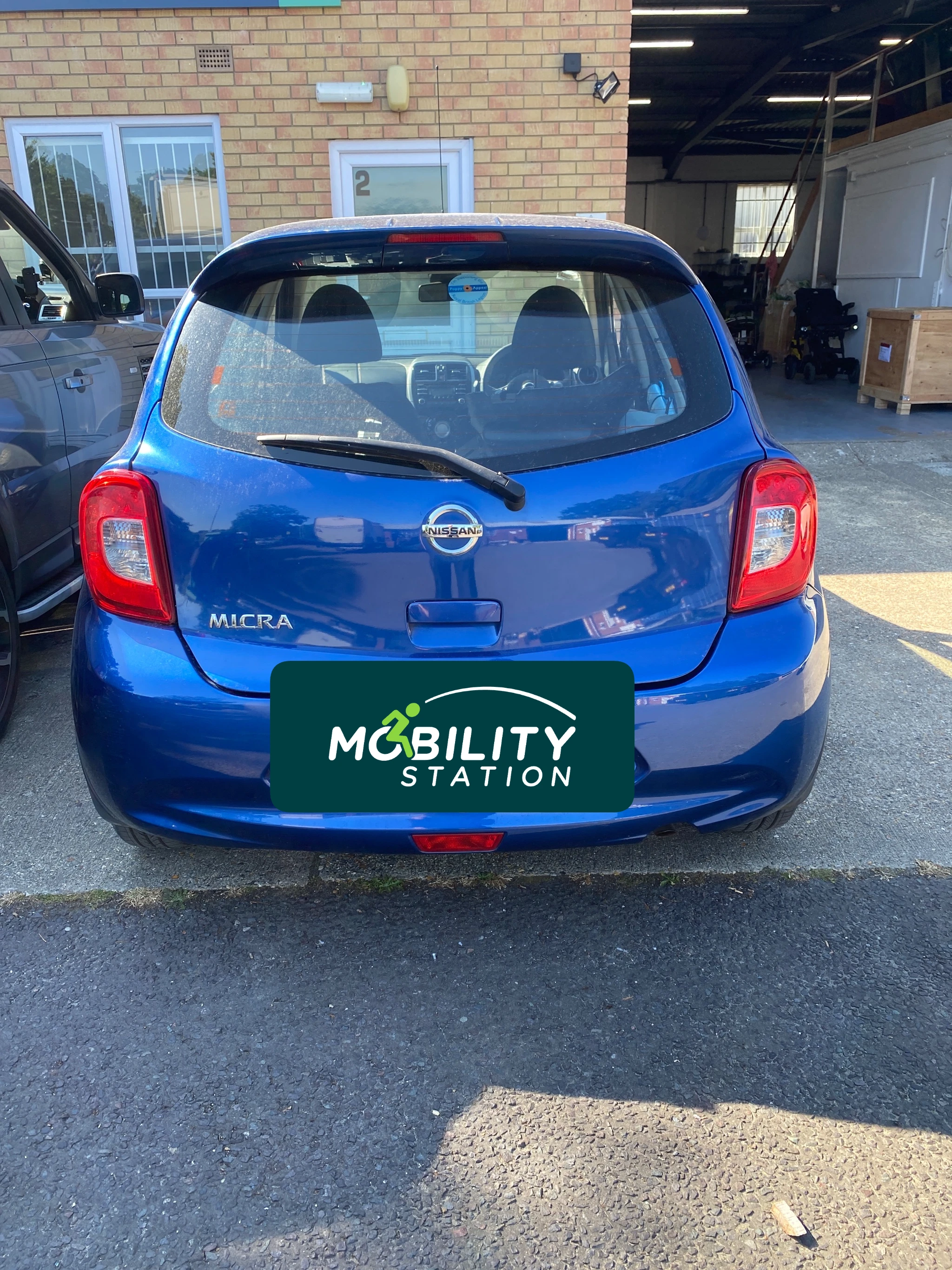 Brig-Ayd boot hoist fitted to a Nissan Micra in Ferndown