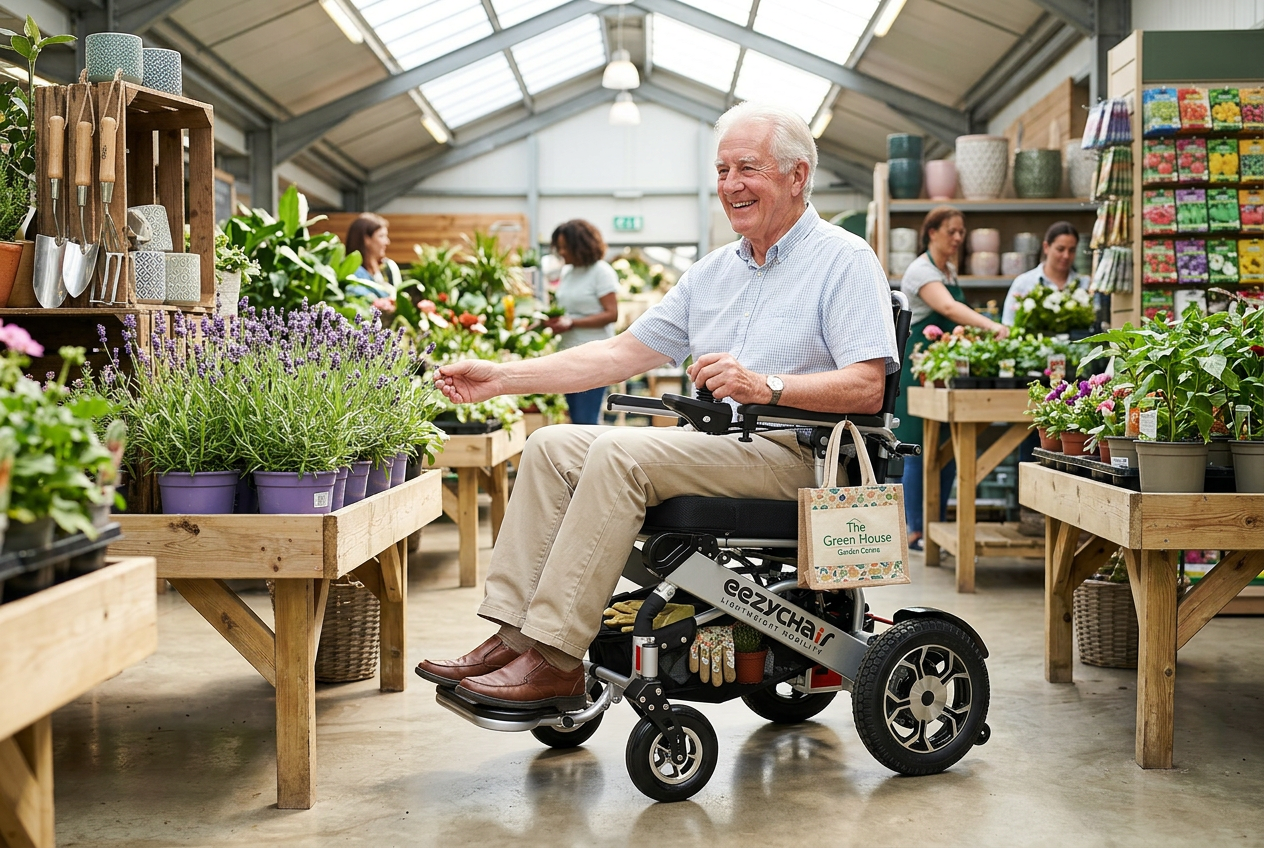 Eezy Split Folding Electric Wheelchair mobility product 14