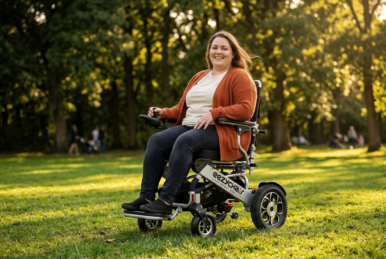 Eezy Split Folding Electric Wheelchair mobility product 13