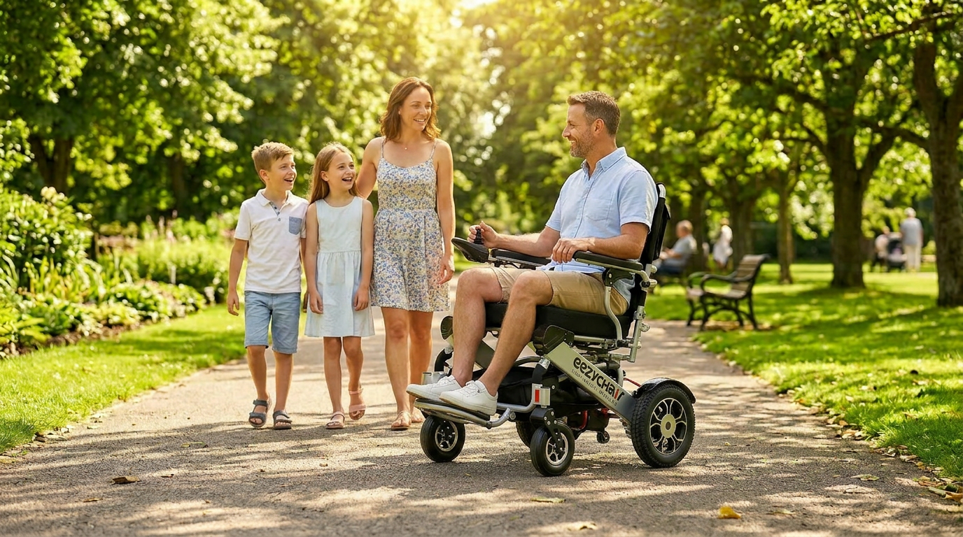 Eezy Split Folding Electric Wheelchair mobility product 11