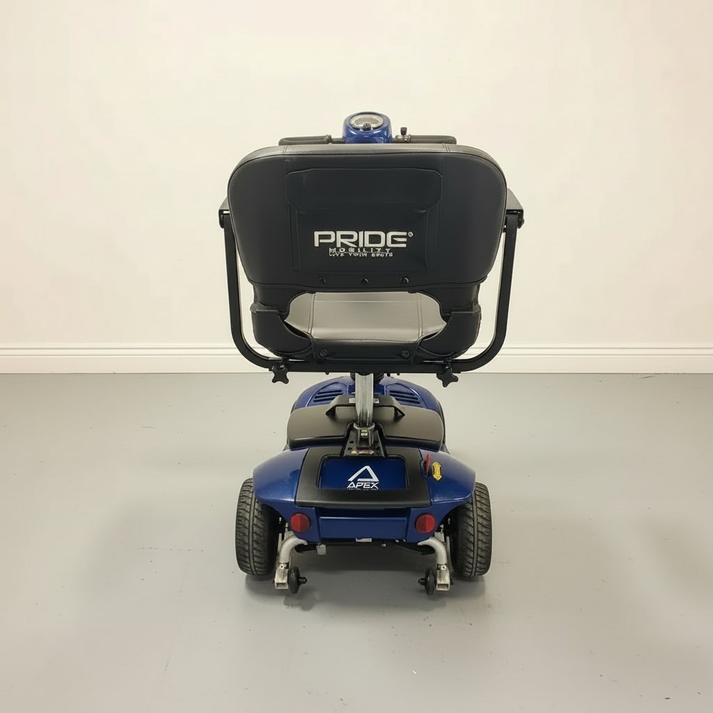 Pride Apex AlumaLite Mobility Scooter in Blue Used mobility product 3