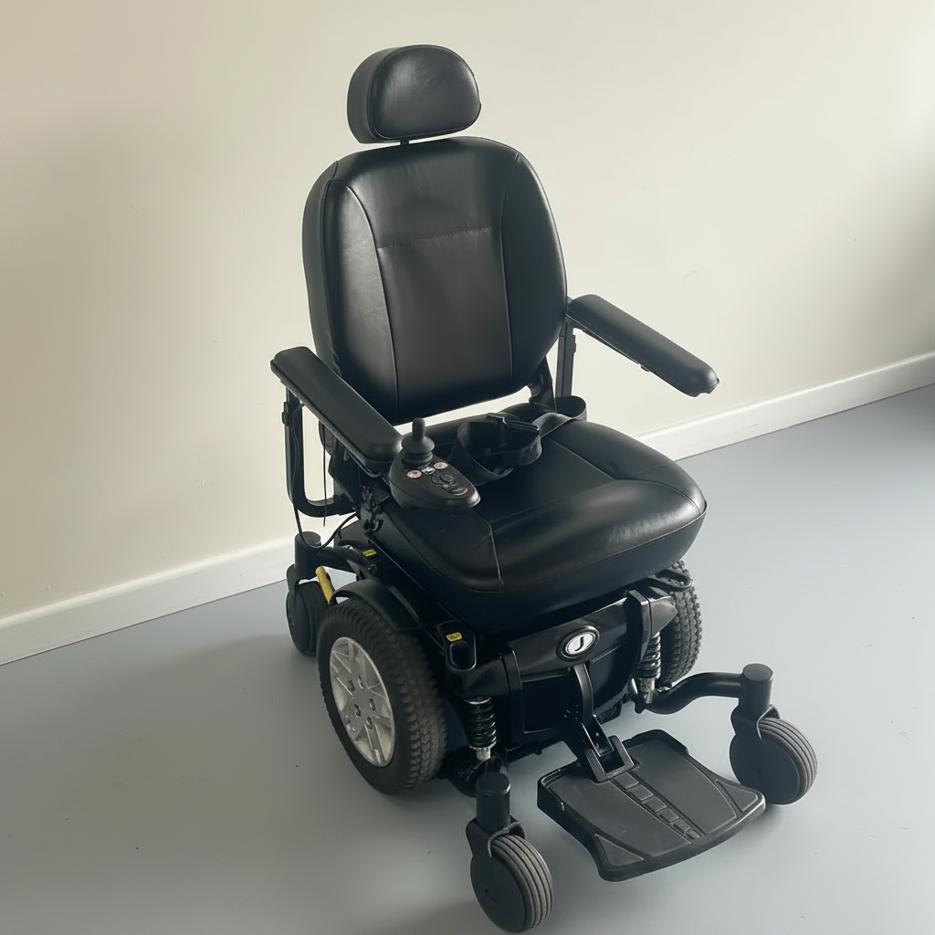 Pride jazzy J600ES Powerchair Black Used mobility product 3