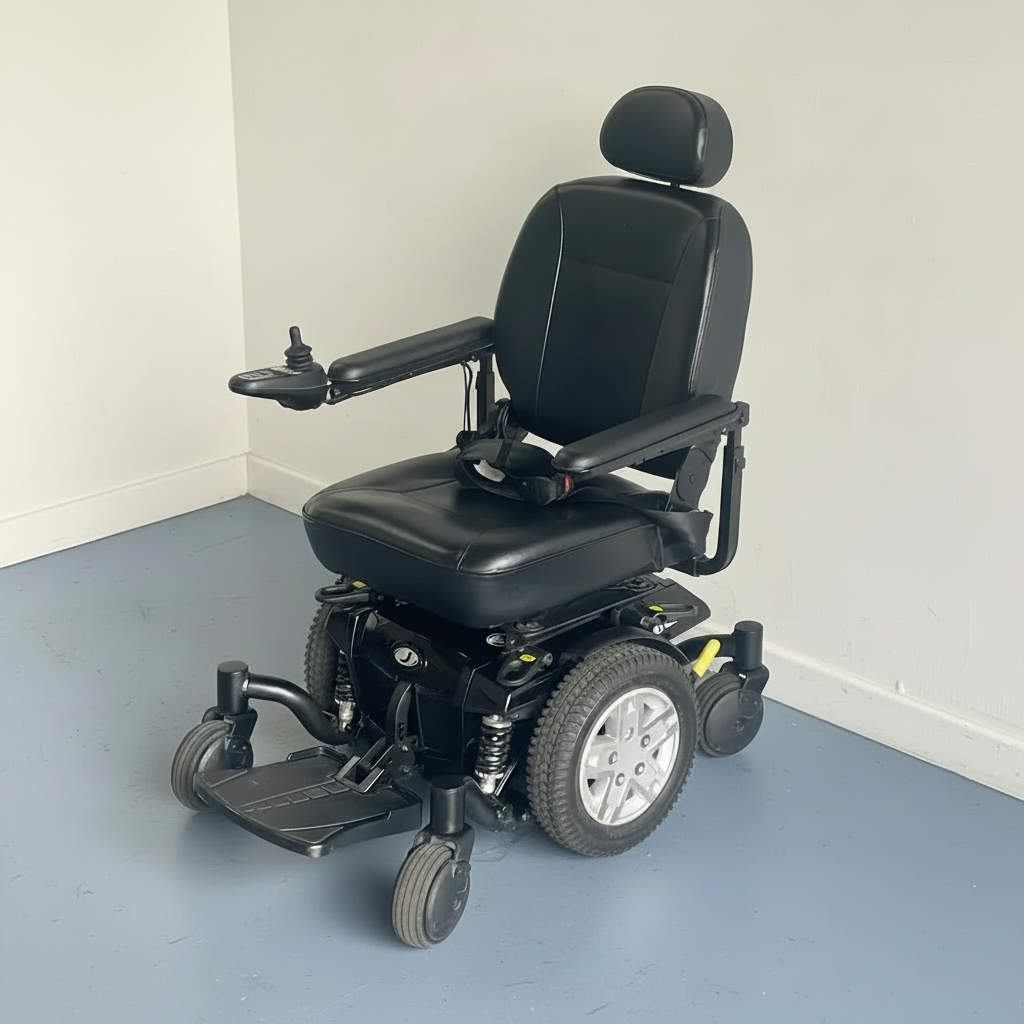 Pride jazzy J600ES Powerchair Black Used mobility product 2