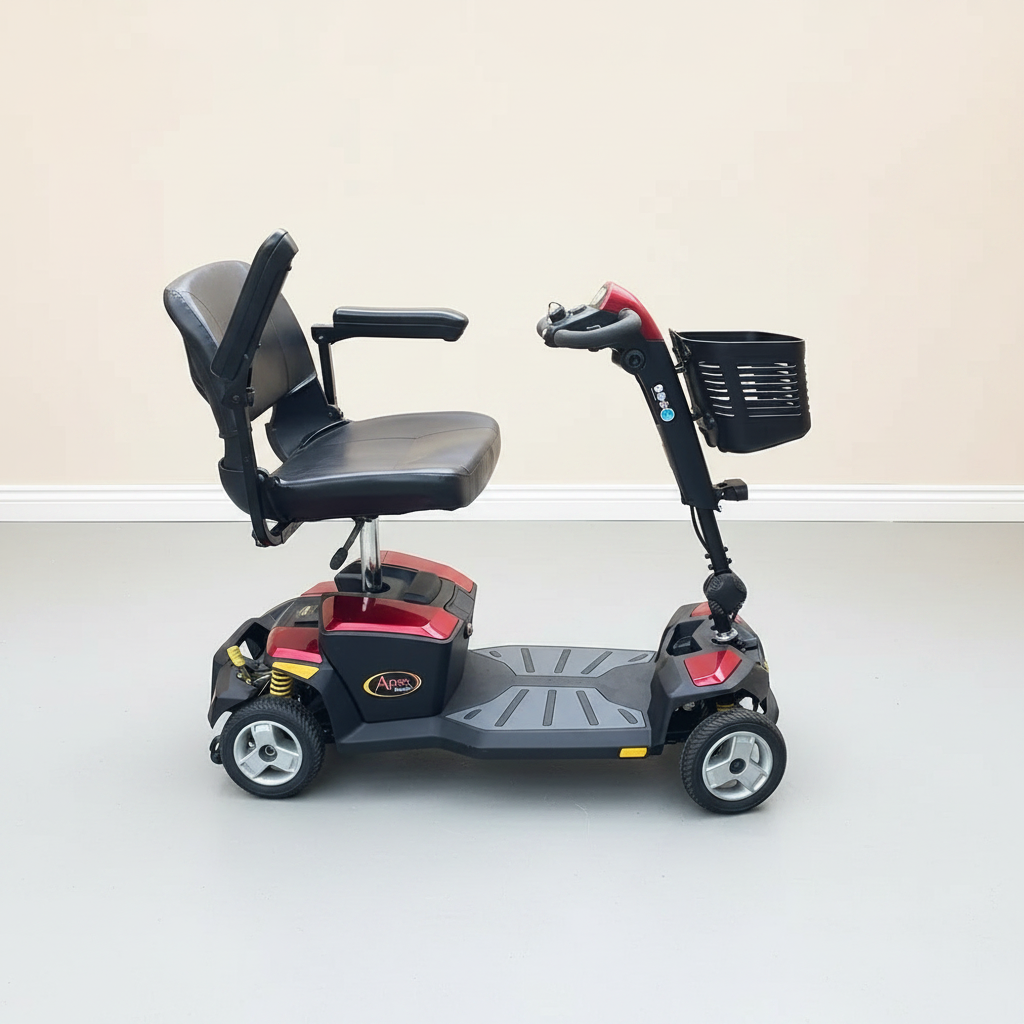 Pride Apex Rapid Red Mobility Scooter Used mobility product 4