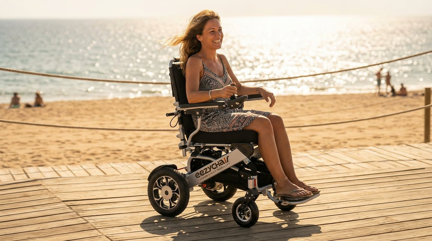 Eezy Split Folding Electric Wheelchair mobility product 10