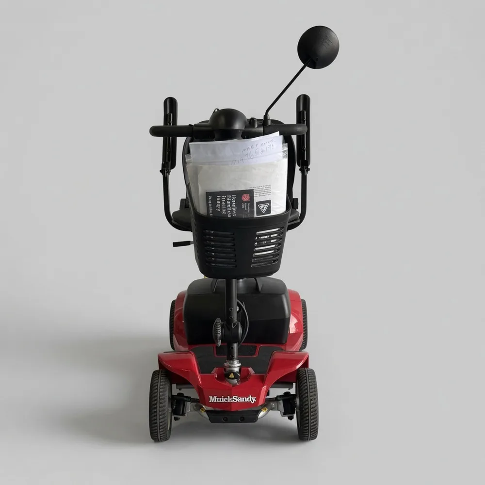 Muick Sandy 4 Mph Mobility Scooter Red USED thumbnail 3